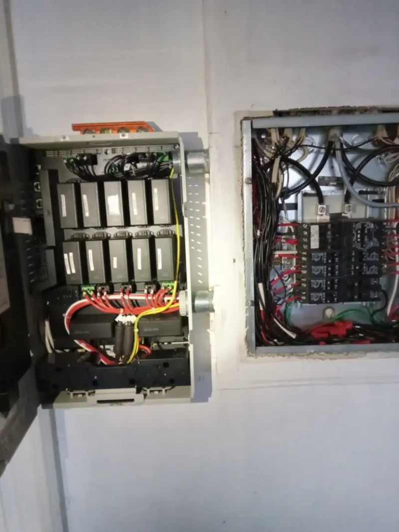 Electrical panel upgrade completed for Indoor Lighting Installation in Cameron